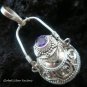 Sterling Silver Perfume Pendant With Cut Amethyst PP-206-KT