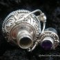 Sterling Silver Perfume Pendant With Cut Amethyst PP-206-KT