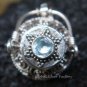 Sterling Silver Perfume Pendant With Blue Topaz PP-207-KT