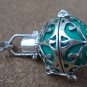 925 Silver Garnet Harmony Chime Ball Pendant HB-181-KT