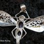 925 Silver Amethyst & Paua Dragonfly Pendant Brooch BC-164-KT