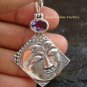 925 Silver Amethyst Buddha Pendant SP-496-KT