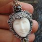 925 Silver Garnet & Peridot Goddess Pendant GDP-1085-NY