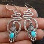 Sterling Silver Turquoise Snake Earrings ER-568-NY