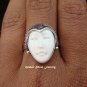 Silver & Carved Bone Goddess Ring GDR-1033-IKP