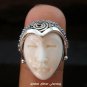 Silver & Carved Bone Goddess Ring GDR-1033-IKP