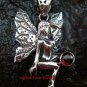 925 Silver Garnet Angel Pendant SP-504-PS