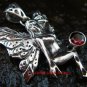 925 Silver Garnet Angel Pendant SP-504-PS
