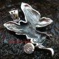 925 Silver Garnet Angel Pendant SP-504-PS