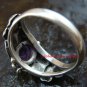Amethyst & 925 Sterling Silver Flower Ring RI-334-NY