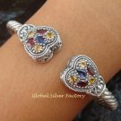 Bali Design Multi Gems Cuff Bangle SBB-359-KT
