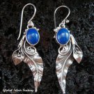 Silver Leaf & Lapis Lazuli Earrings ER-562-NY