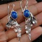 Silver Leaf & Lapis Lazuli Earrings ER-562-NY