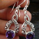 Sterling Silver Amethyst Earrings ER-585-PS