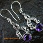 Sterling Silver Amethyst Earrings ER-585-PS