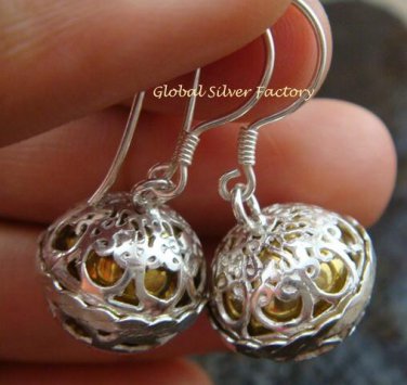 925 Silver Bali Harmony Ball Earrings CBE-152-KT