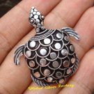 Sterling Silver Antique Look Turtle Pin Pendant BC-169-KT