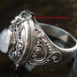 925 Silver Rainbow Moonstone Poison Ring LR-607-KT