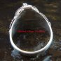 925 Silver Rainbow Moonstone Poison Ring LR-607-KT