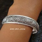 Sterling Silver Women's Bangle SBB-343-PS