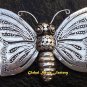 Sterling Silver Butterfly Engraved Pin Pendant BC-168-KT
