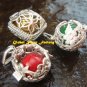 3x Wholesale 925 Silver Mixed Design Harmony Ball Pendants SSB-270-GSF