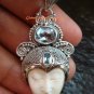 Sterling Silver Bali Goddess Pendant w/Gem GDP-1128-PS