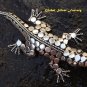 Sterling Silver Crocodile Dotted Pin Brooch BC-167-KT