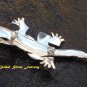 Sterling Silver Crocodile Dotted Pin Brooch BC-167-KT