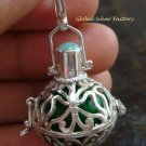 20mm Spider Design Harmony Ball Larimar Gemstone HB-331-KT