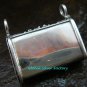 Handcrafted 925 Silver Bali Locket Pendant w/Garnet LP-190-KT