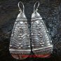 Large Sterling Silver Balinese Traditional Drop Earrings SE-195-KT
