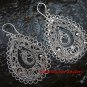 Sterling Silver Ornate Filigree Dangle Earrings SE-191-KT