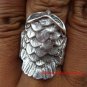 Large Sterling Silver Owl Design Unisex Ring SR-142-KT