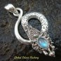 Silver Labradorite Snake Pendant SP-490-NY