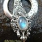 Silver Labradorite Snake Pendant SP-490-NY