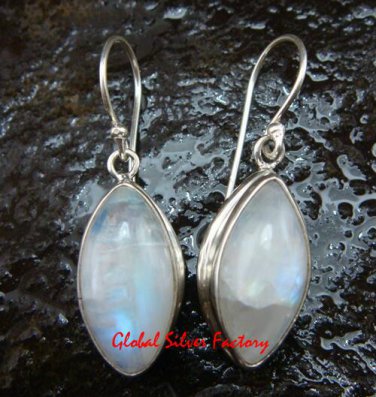 Sterling Silver Rainbow Moonstone Earrings ER-631-KT