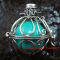 925 Silver Harmony Ball/Pregnancy Ball Pendant w/Gem HB-347-KA