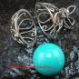 925 Silver Harmony Ball/Pregnancy Ball Pendant w/Gem HB-347-KA