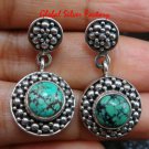 Hand Made 925 Sterling Silver Armadillo Design Turquoise Dangle Earrings ER-632-KT
