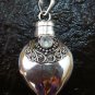 Sterling Silver Ornate Cremation, Keepsake, Perfume Pendant PP-397-KT