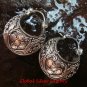 Sterling Silver Bali Ornate/Scrollwork Design Hoop Earrings SE-197-KT
