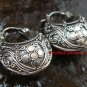 Sterling Silver Bali Ornate/Scrollwork Design Hoop Earrings SE-197-KT