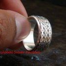 Sterling Silver Men, Women, Unisex Band Ring/ Spinner Ring SR-148-KA