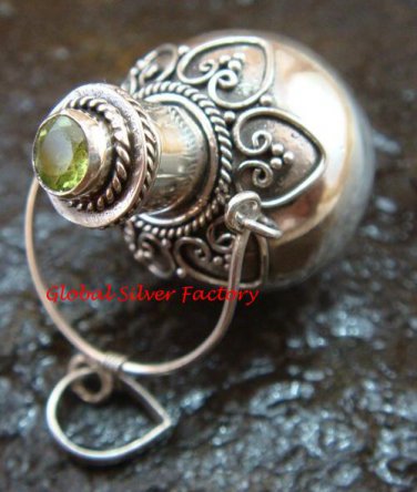 925 Sterling Silver Peridot Cremation, Keepsake Pendant  PP-404-KT