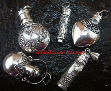 5x Wholesale Lot Mixed Style Cremation/Keepsake Pendants SSB-350-GSF