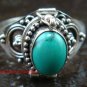 925 Sterling Silver Turquoise Locket Ring LR-653-KT