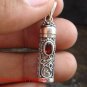 925 Silver Cremation / Keepsake Pendant Garnet ( small )PP -367-KT