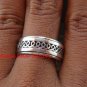 Sterling Silver Men, Women, Unisex Band Ring/ Spinner Ring SR-146-KT