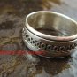 Sterling Silver Men, Women, Unisex Band Ring/ Spinner Ring SR-146-KT